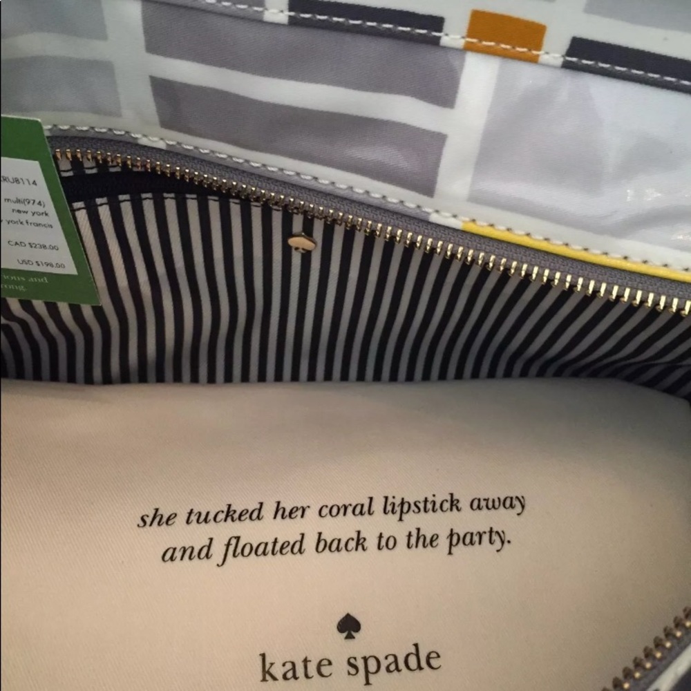 NWT Kate Spade New York Francis Yellow Taxi Tote - Picture 2 of 8